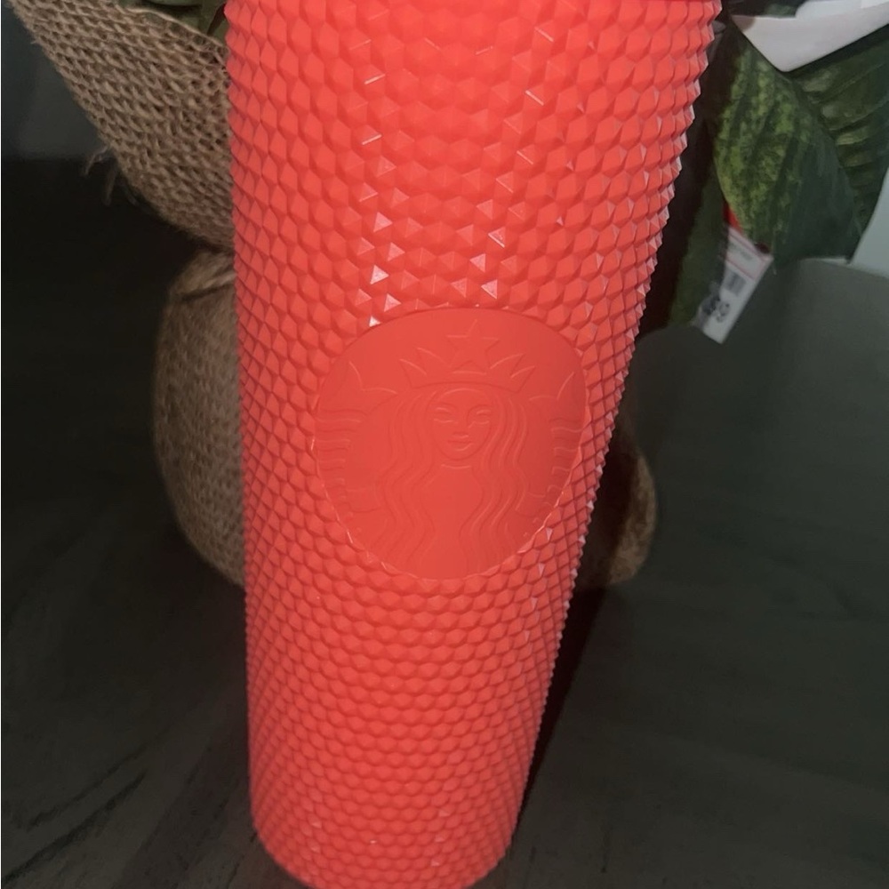 Starbucks Textured Orange Tumbler